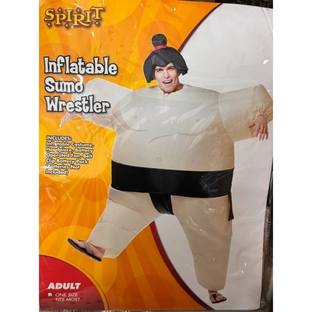 Spirit Halloween Adult Inflatable Sumo Wrestler Costume – One Size